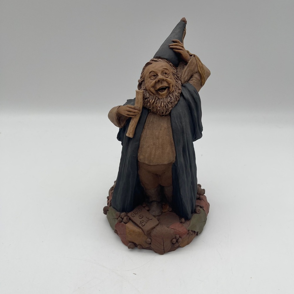 Tom Clark Cairn Studio Grad Gnome Figurine 1990 #26 COA ORIGINAL BOX & PRICE TAG